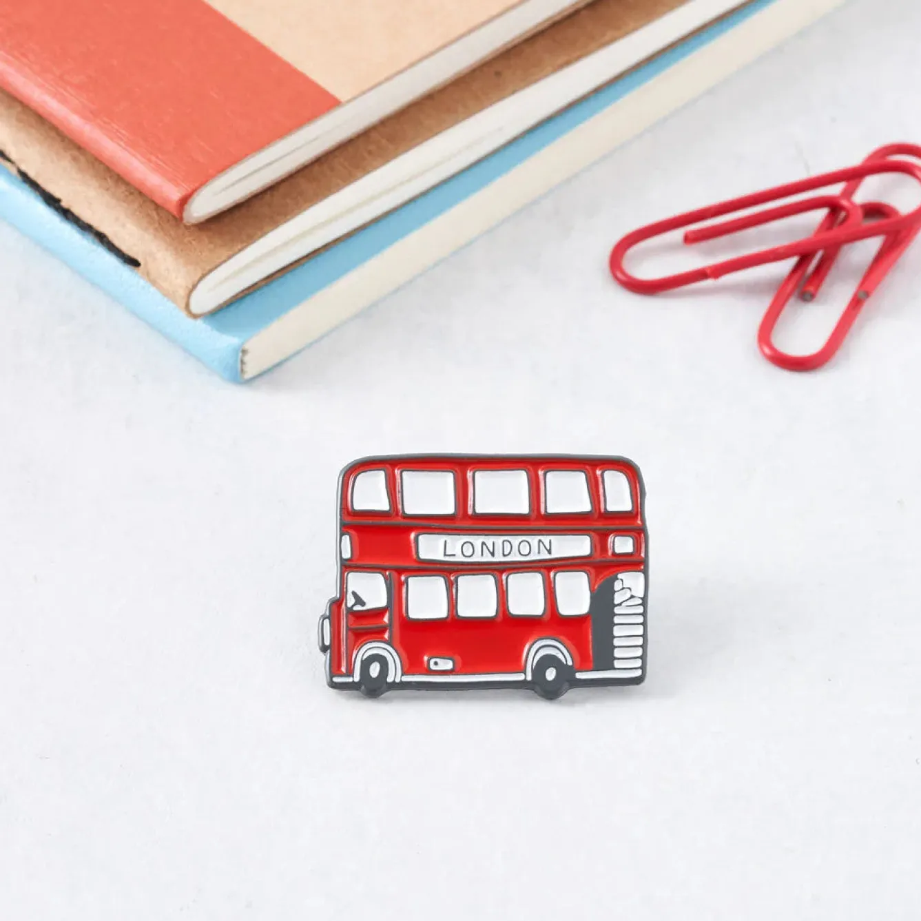 Victoria Eggs London Bus Enamel Pin Badge- Key Chains|Children
