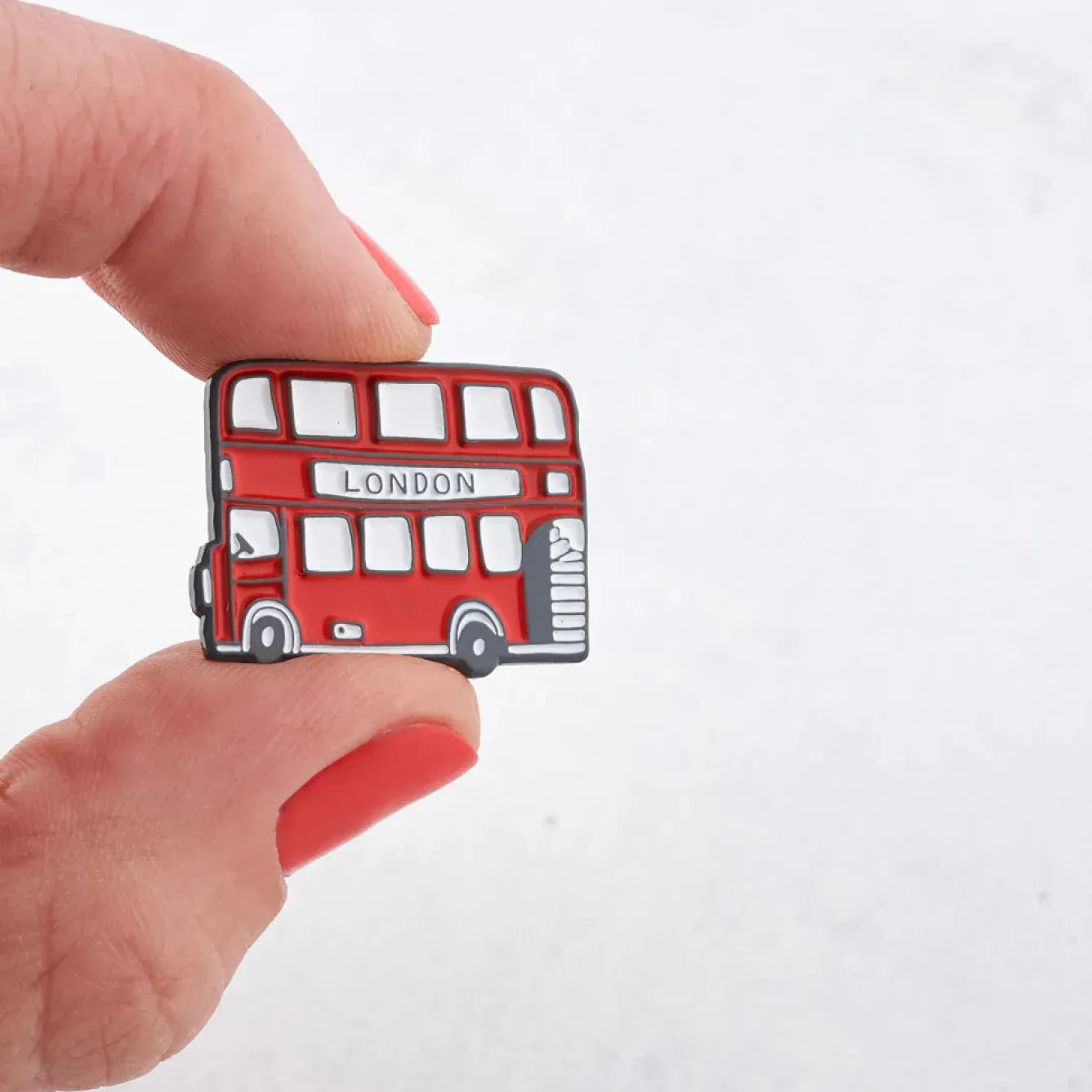 Victoria Eggs London Bus Enamel Pin Badge- Key Chains|Children