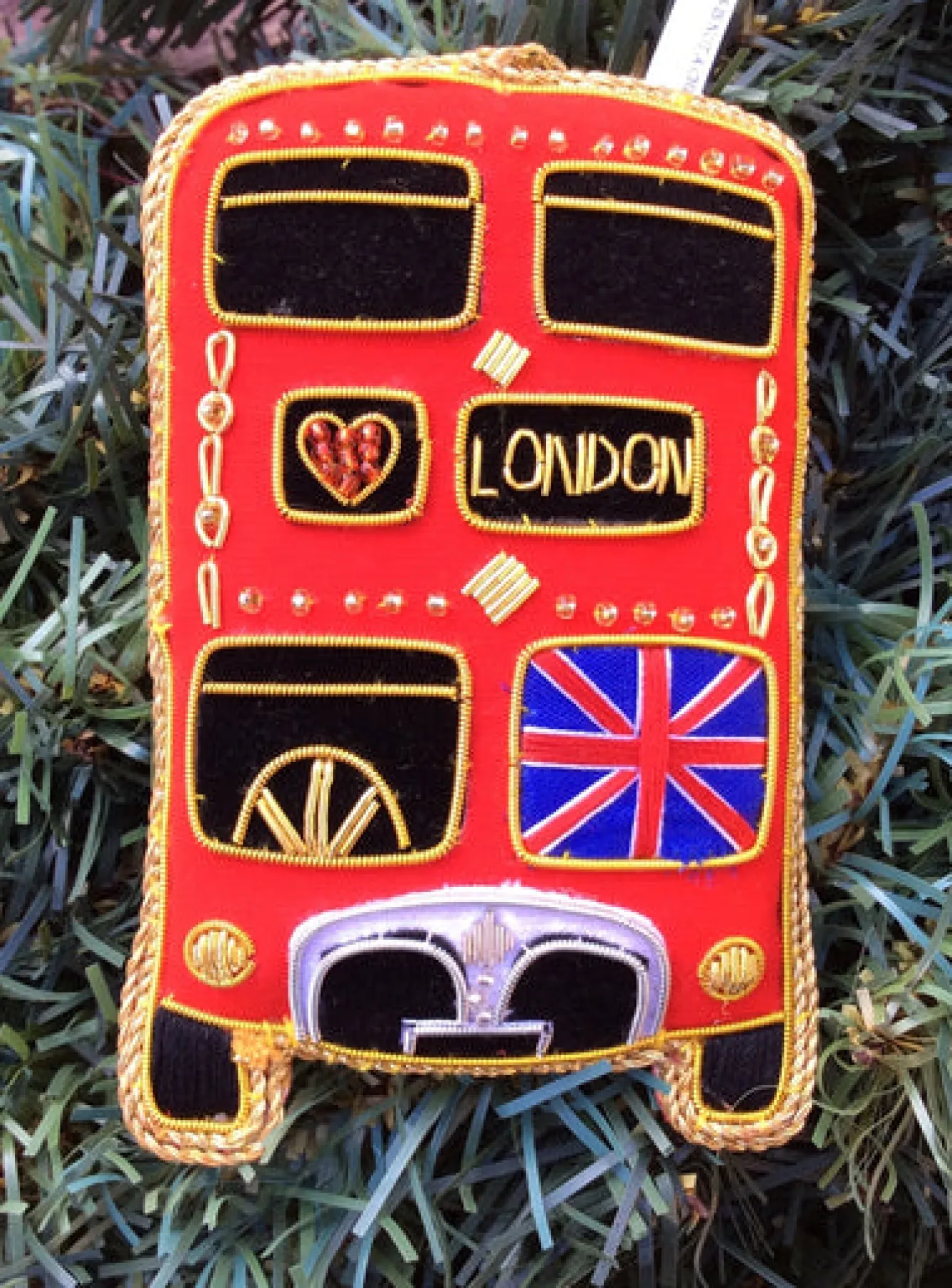 Tinker Tailor London Bus (Front) Decoration by London- Christmas Decorations|Seasonal Decor