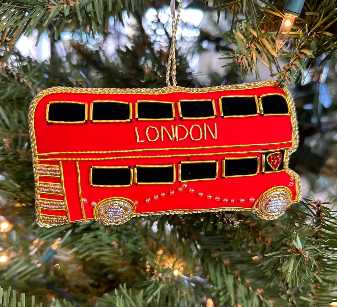 Tinker Tailor London Bus (Side) Decoration by London- Christmas Decorations|Seasonal Decor