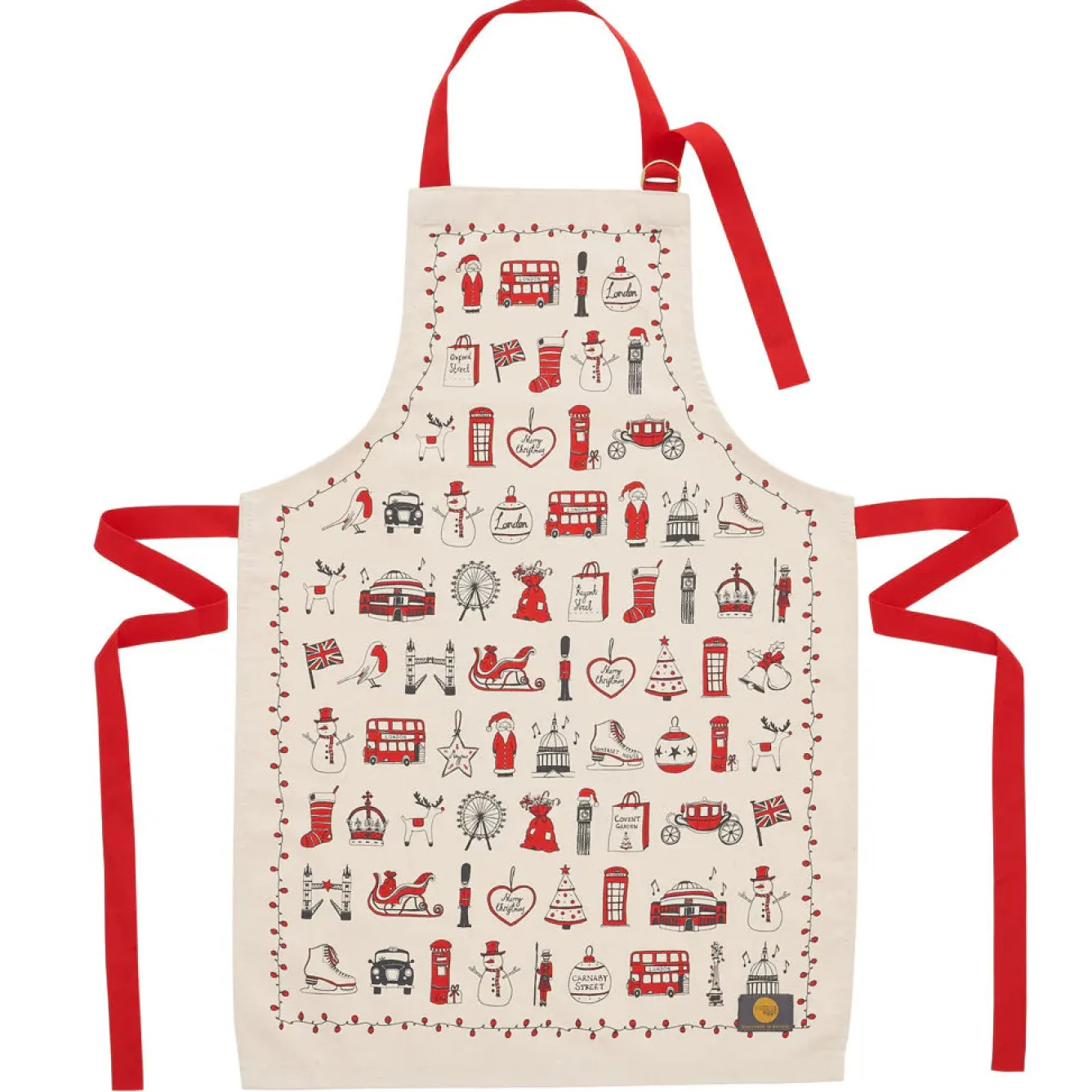 Victoria Eggs London Christmas Children's Apron- Aprons