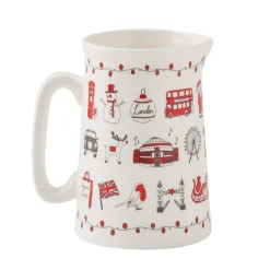 Victoria Eggs London Christmas Half Pint Jug- Jugs