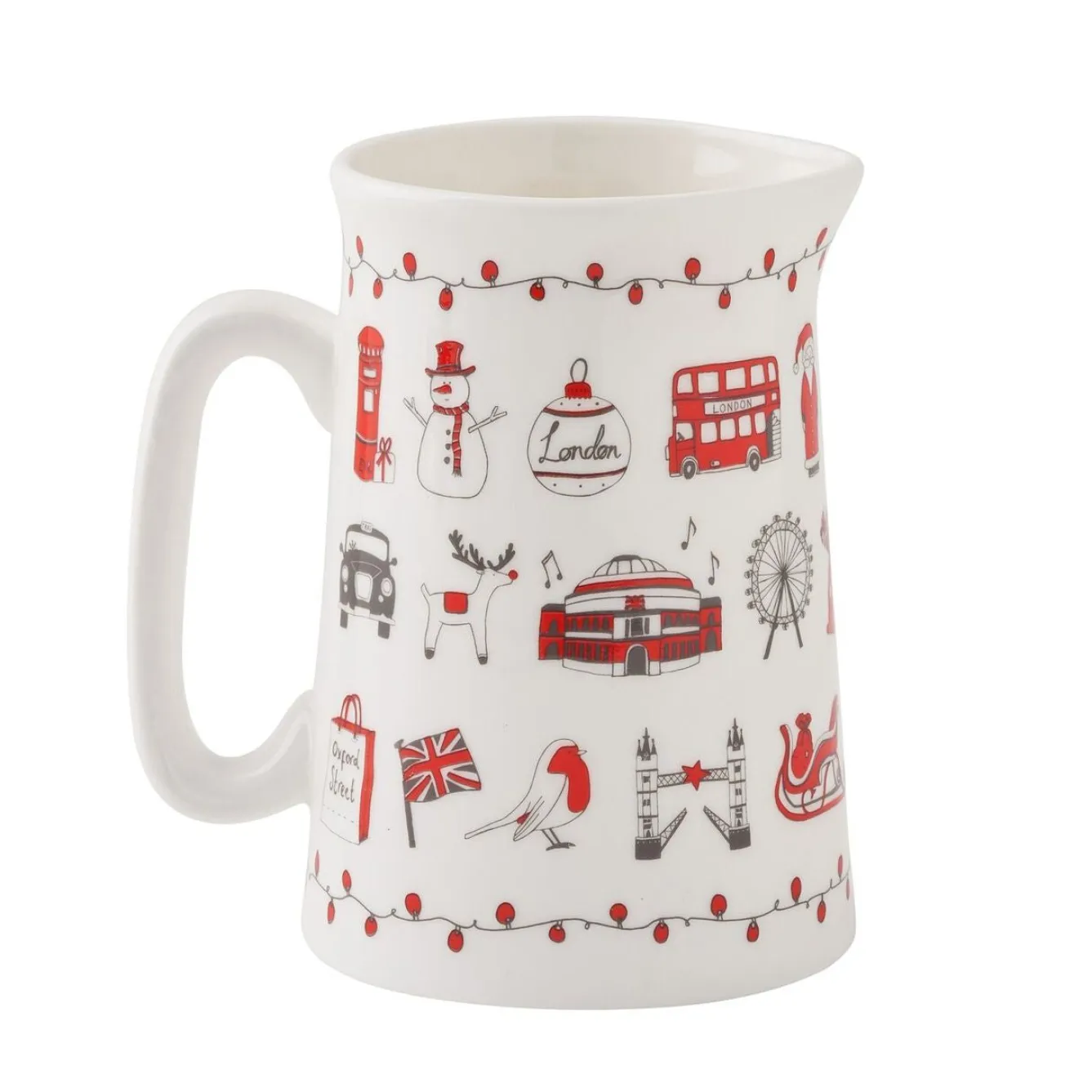 Victoria Eggs London Christmas Half Pint Jug- Jugs