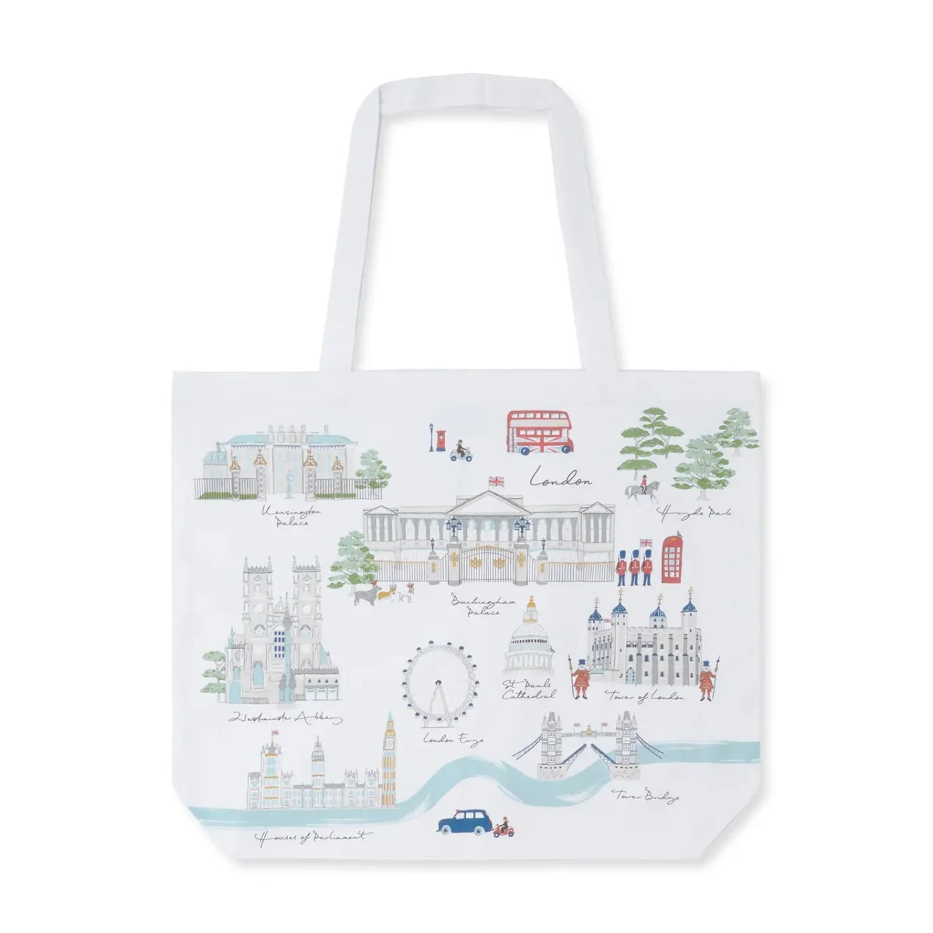 Sophie Allport London Scene Cotton Tote Bag- Bags