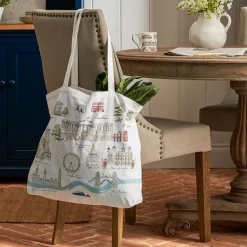 Sophie Allport London Scene Cotton Tote Bag- Bags