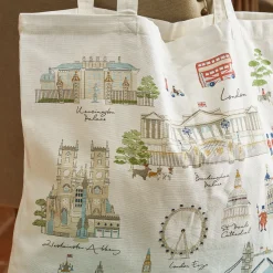 Sophie Allport London Scene Cotton Tote Bag- Bags