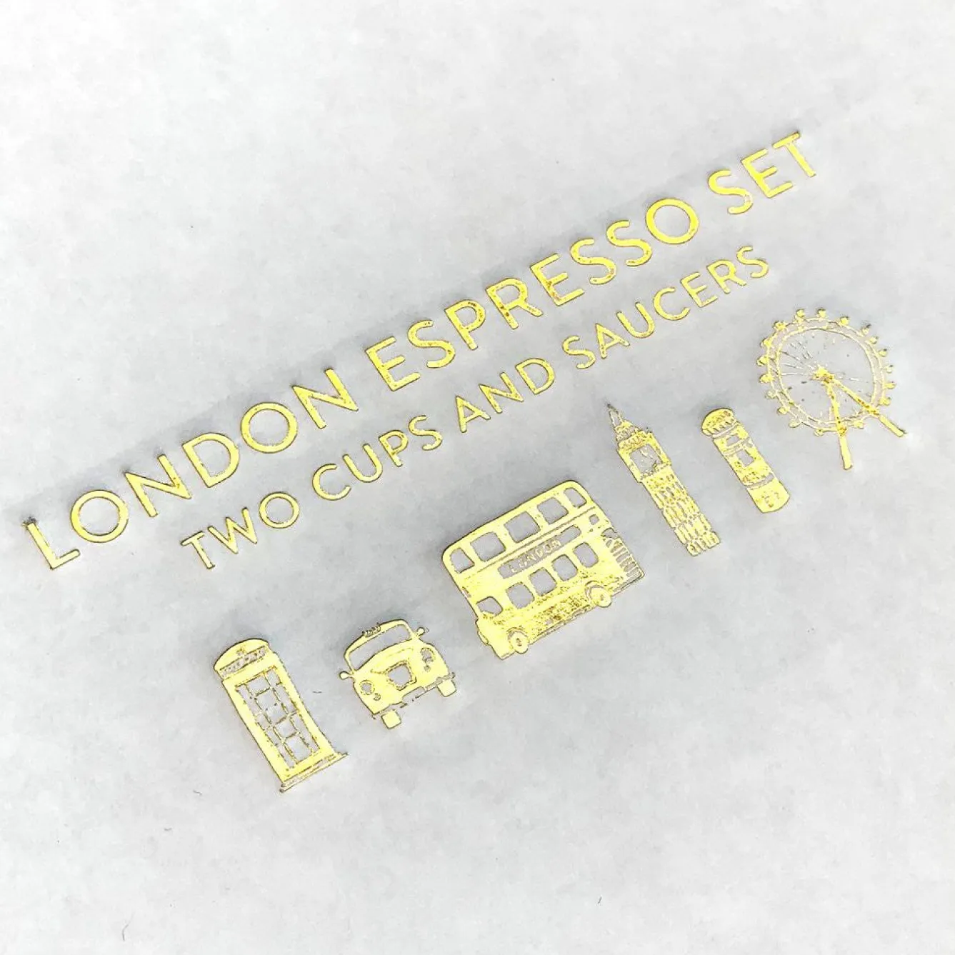Victoria Eggs London Skyline Espresso Set- Great Britain