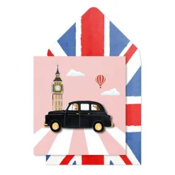 Tache Cards London Taxi & Big Ben Card- Greeting Cards