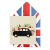 Tache Cards London Taxi Floral Card- Greeting Cards