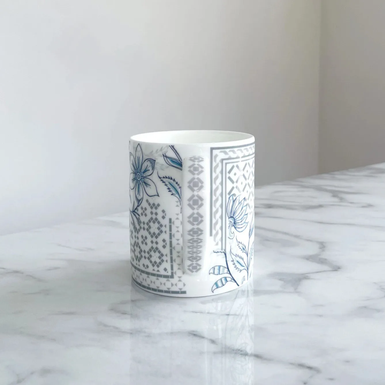 Alex Allday Lotus Fusion Fine Bone China Mug- Tea|Blues