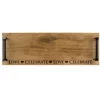 Selbrae Love & Celebrate Oak Serving Tray with Burnished Steel Handles- Tea|Serving Plates & Boards