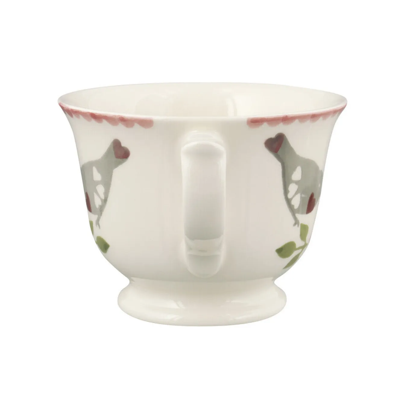 Emma Bridgewater Lovebirds Large Teacup & Saucer Boxed- Valentine's Day