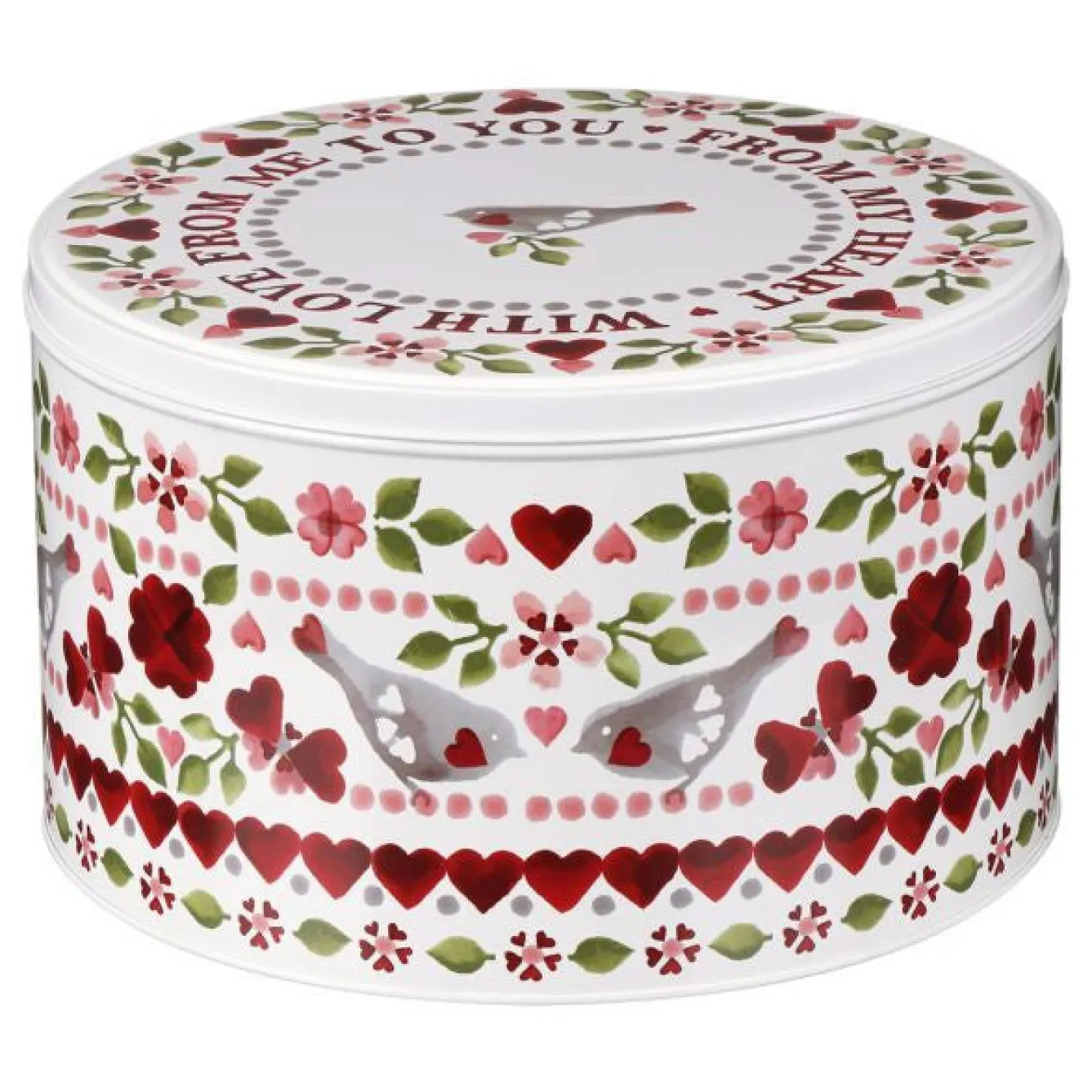 Emma Bridgewater Lovebirds Set of 3 Cake Tins- Valentine's Day|Pinks
