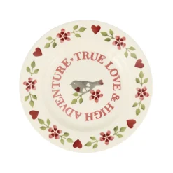 Emma Bridgewater Lovebirds True Love 8 1/2 Plate- Valentine's Day|Plates