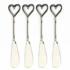 Selbrae Love Heart Butter Knives Set of 4- Tea