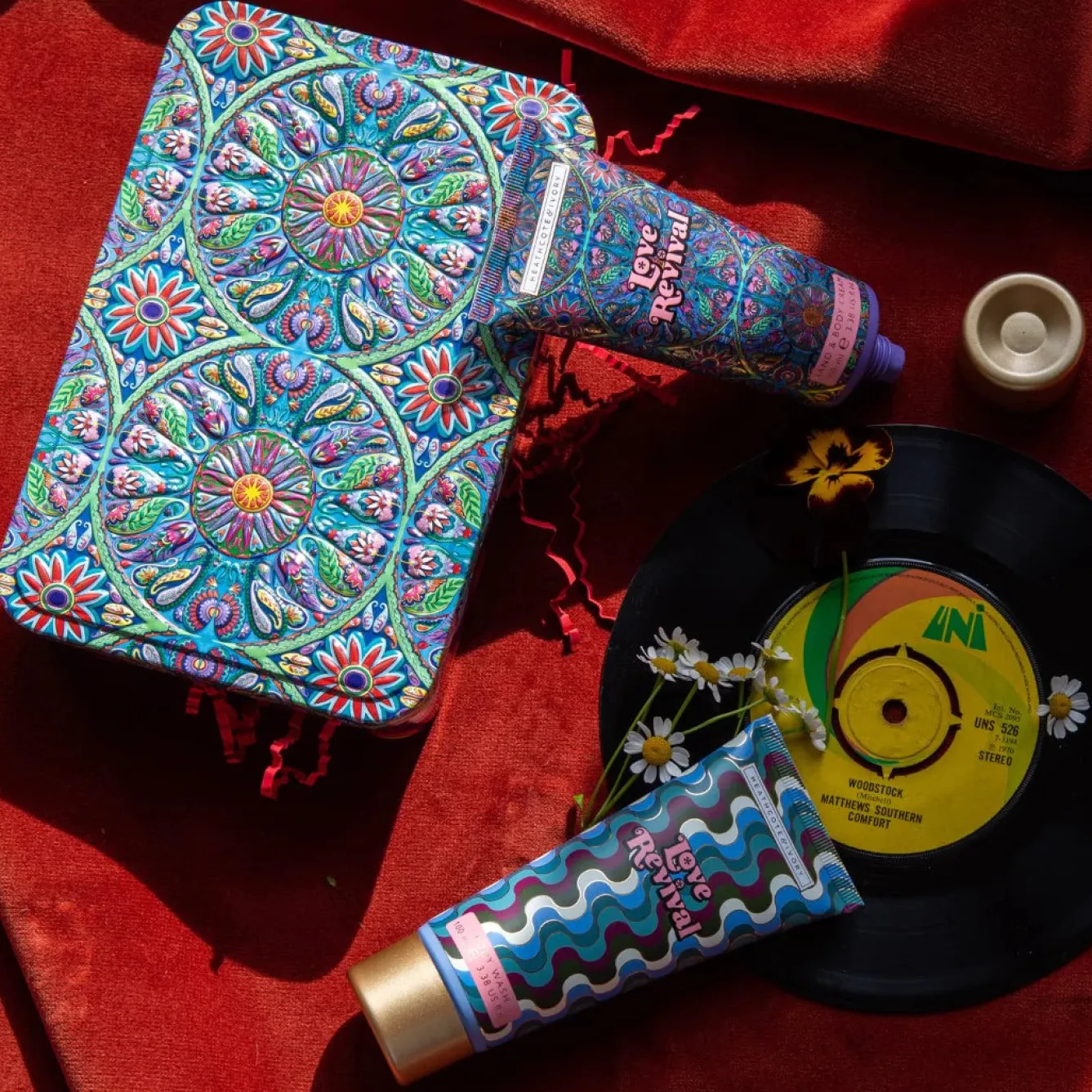 Heathcote & Ivory Love Revival Pampering Bodycare Duo Tin- Soaps & Lotions