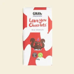 Gnaw Chocolate Love You Choco'lots' Milk Chocolate Bar- Holiday Treats|Chocolate