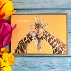 Jen Winnett Love You Giraffes Eco-Card- Valentine's Day|Greeting Cards