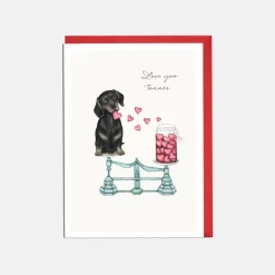 Lottie Murphy 'Love You Tonnes' Dachshund Valentine's Card- Valentine's Day