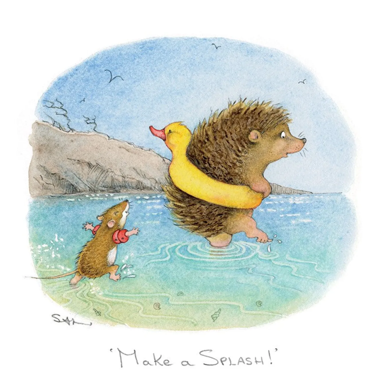 Moongazer Cards Make a Splash Greeting Card- Greeting Cards