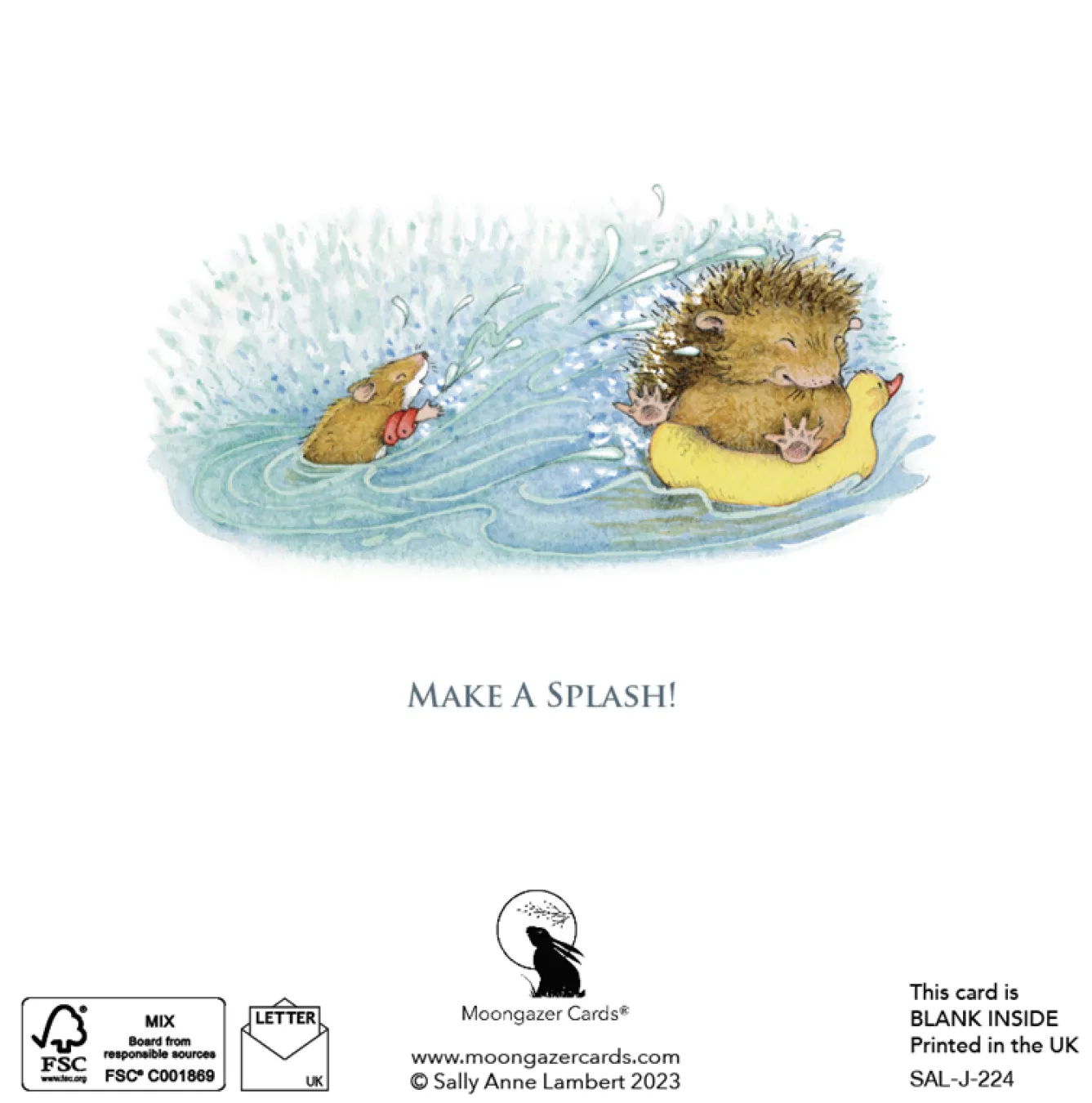 Moongazer Cards Make a Splash Greeting Card- Greeting Cards