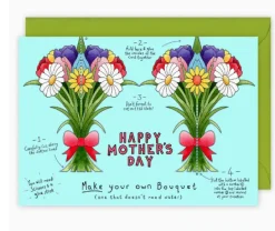 Yeti Make Your Own Bouquet Mother's Day Card- Mother's Day|Mother's Day
