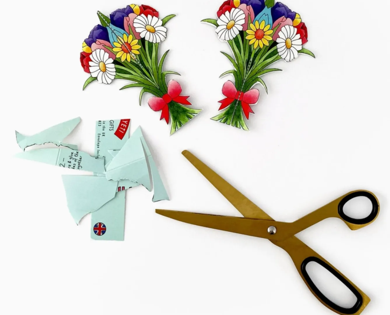 Yeti Make Your Own Bouquet Mother's Day Card- Mother's Day|Mother's Day