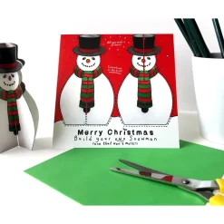 Yeti Make Your Own Snowman Christmas Card- Christmas|Greeting Cards