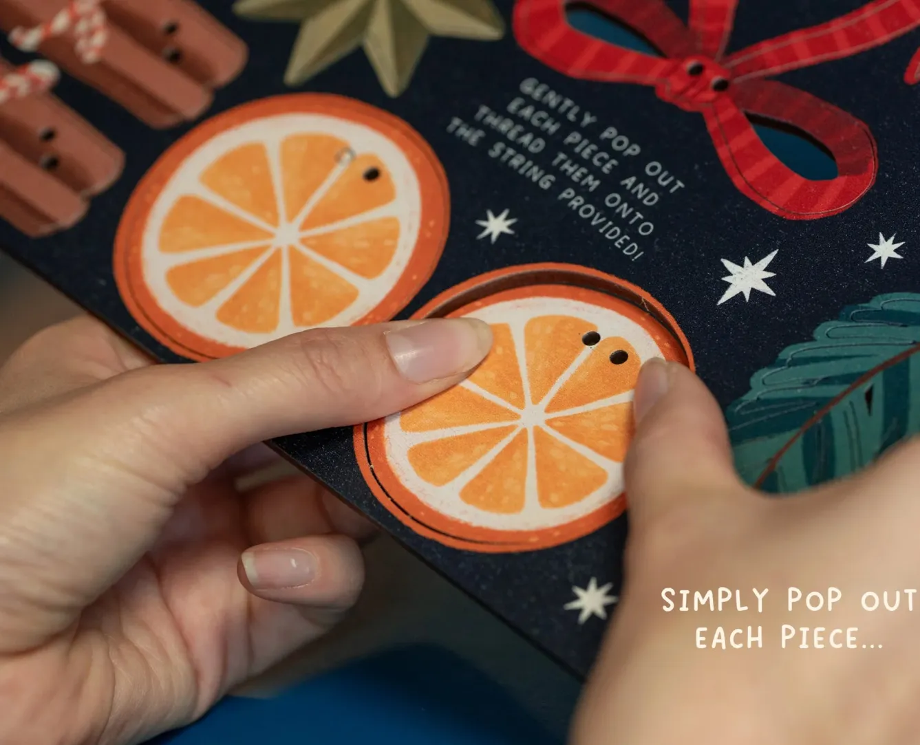 Dapple & Dot Make Your Own Wooden Spiced Orange Christmas Garland- Christmas