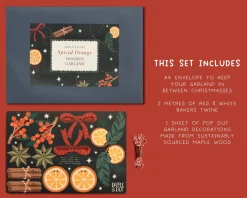 Dapple & Dot Make Your Own Wooden Spiced Orange Christmas Garland- Christmas