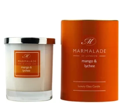 Marmalade of London Mango & Lychee Glass Candle- Home Fragrance
