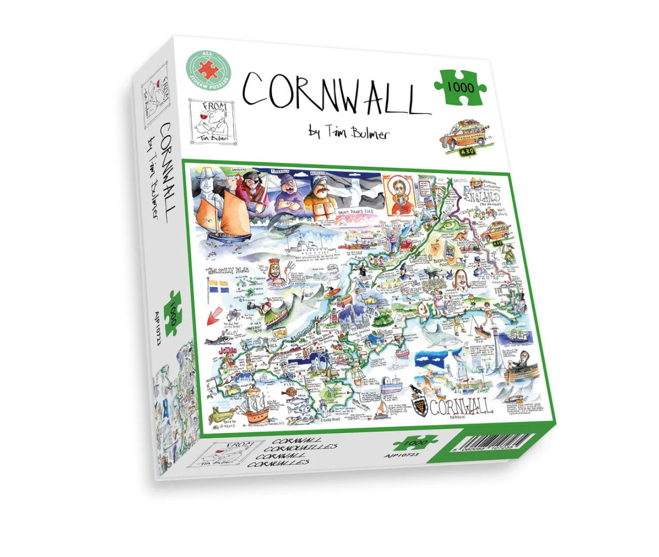 All Jigsaw Puzzles Map of Cornwall 1000 Piece Jigsaw Puzzle- Puzzles|Children