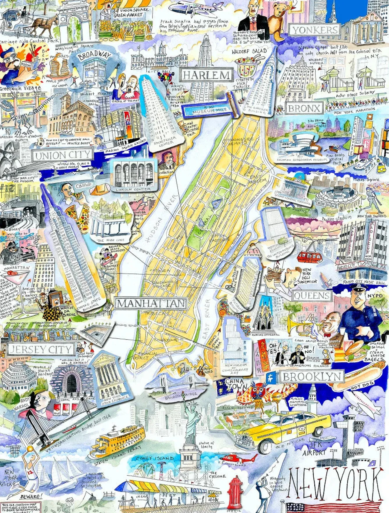 All Jigsaw Puzzles Map of New York City 1000 Piece Jigsaw Puzzle- Puzzles|Children