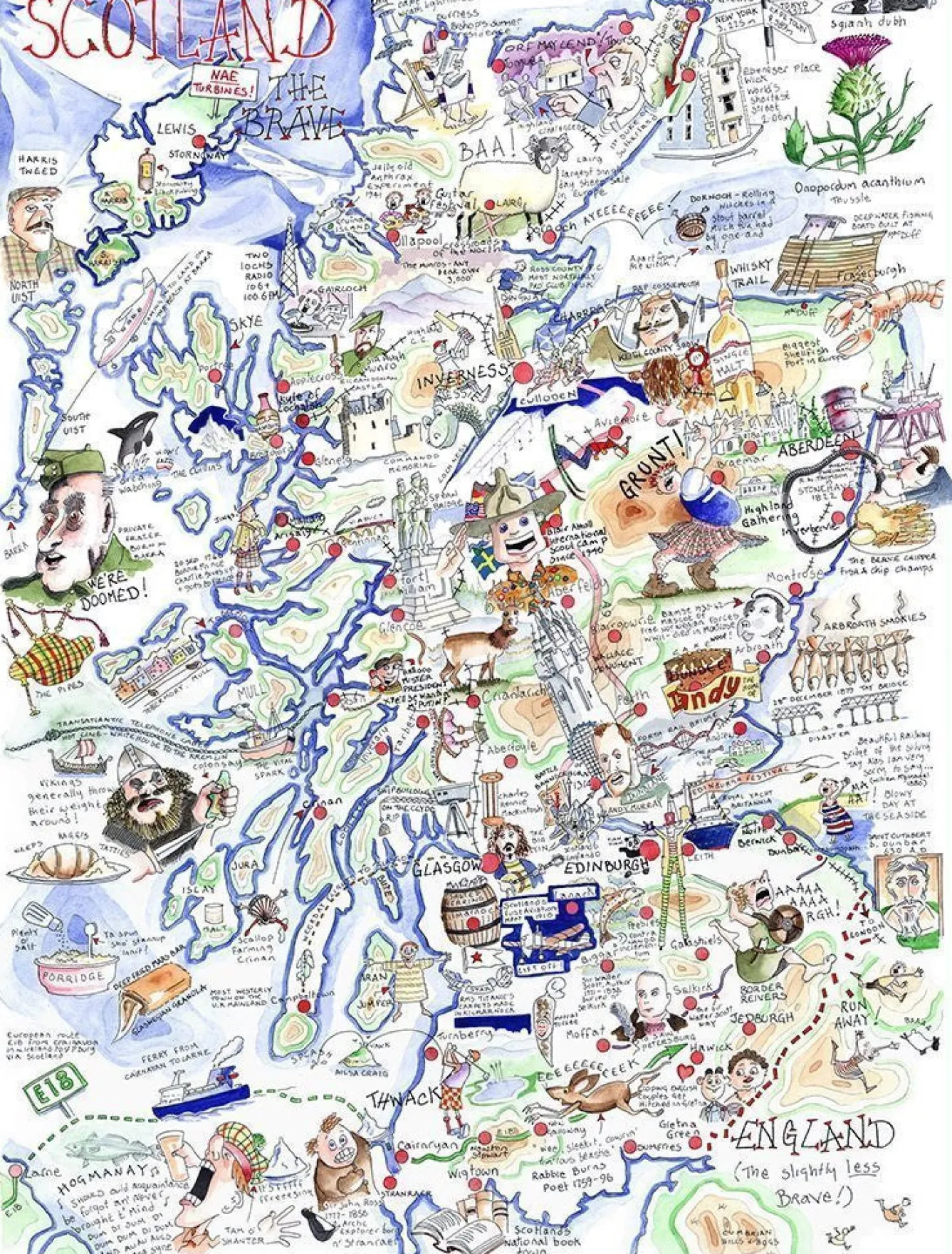 All Jigsaw Puzzles Map of Scotland 1000 Piece Jigsaw Puzzle- Puzzles|Children