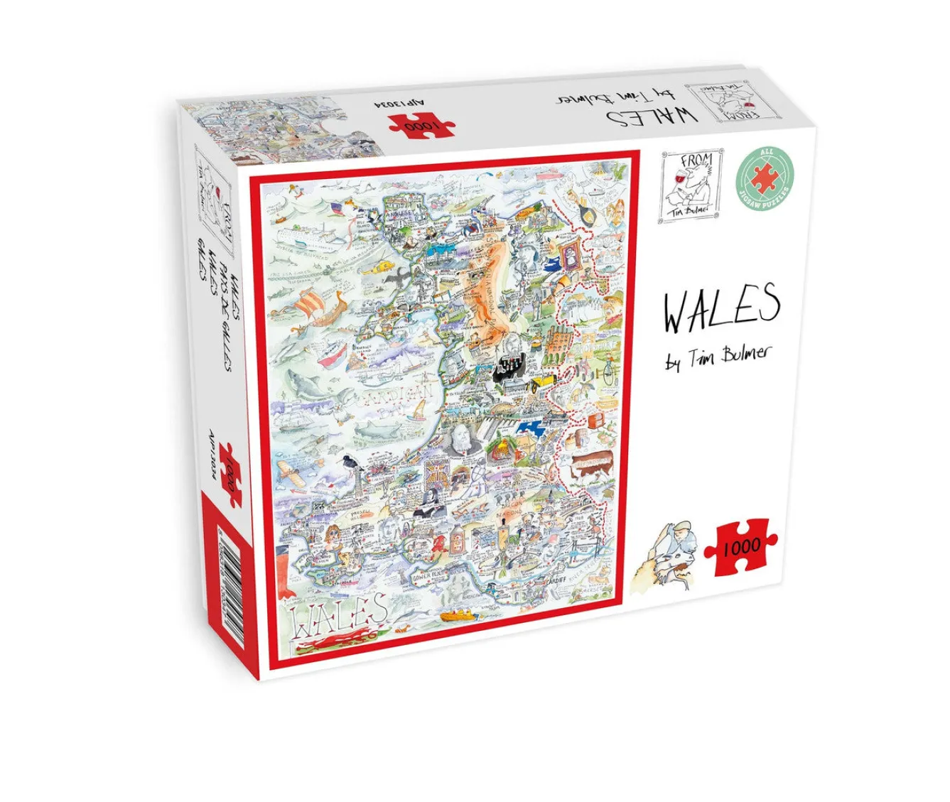 All Jigsaw Puzzles Map of Wales Cymru 1000 Piece Jigsaw Puzzle- Puzzles|Children
