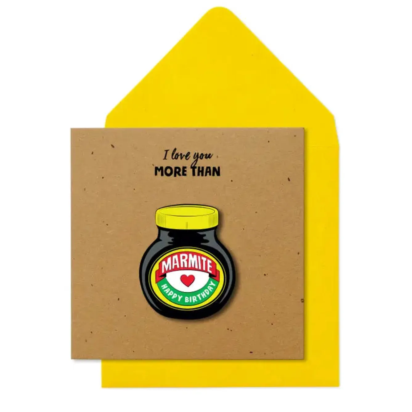 Tache Cards Marmite I Love You More Card- Greeting Cards