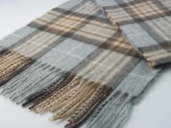 Bronte Moon McKellar Tartan Merino Lambswool Scarf- Umbrellas