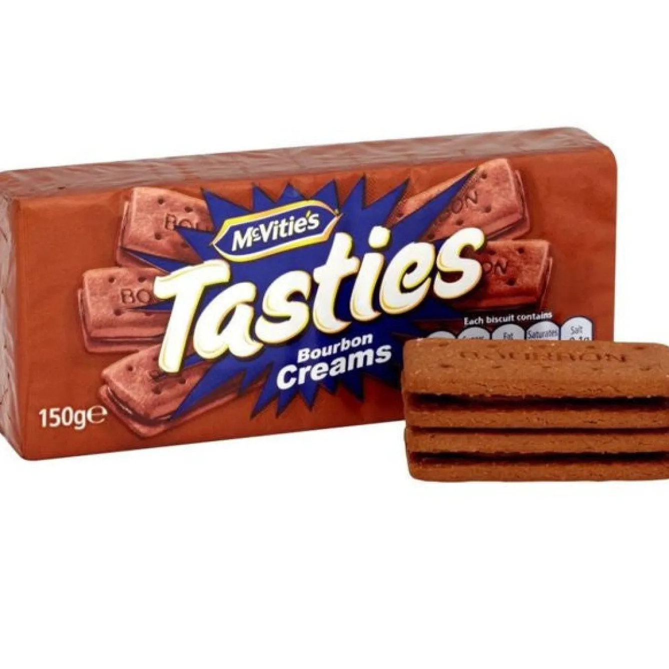 Tea & Biscuits McVities Tasties Bourbon Creams 150g- Tea|Biscuits