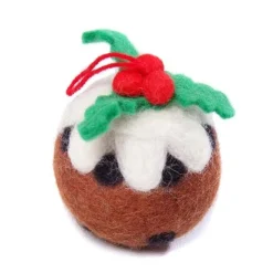Amica Felt Medium Christmas Pudding Felt Decoration- Christmas Decorations|Christmas