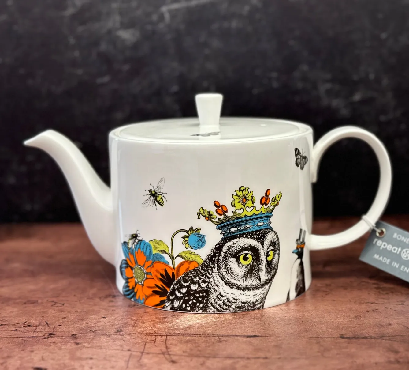 Repeat Repeat Menagerie Hoot Teapot- Tea|Teapots