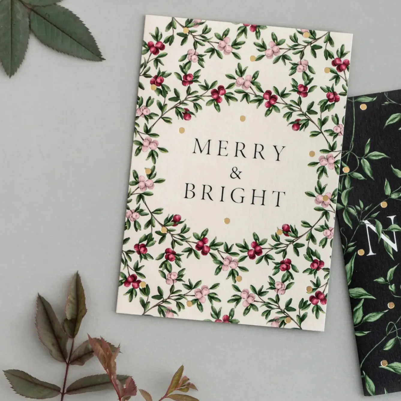 Catherine Lewis Merry & Bright - 'Merry Nouveau' Card- Christmas Cards|Christmas