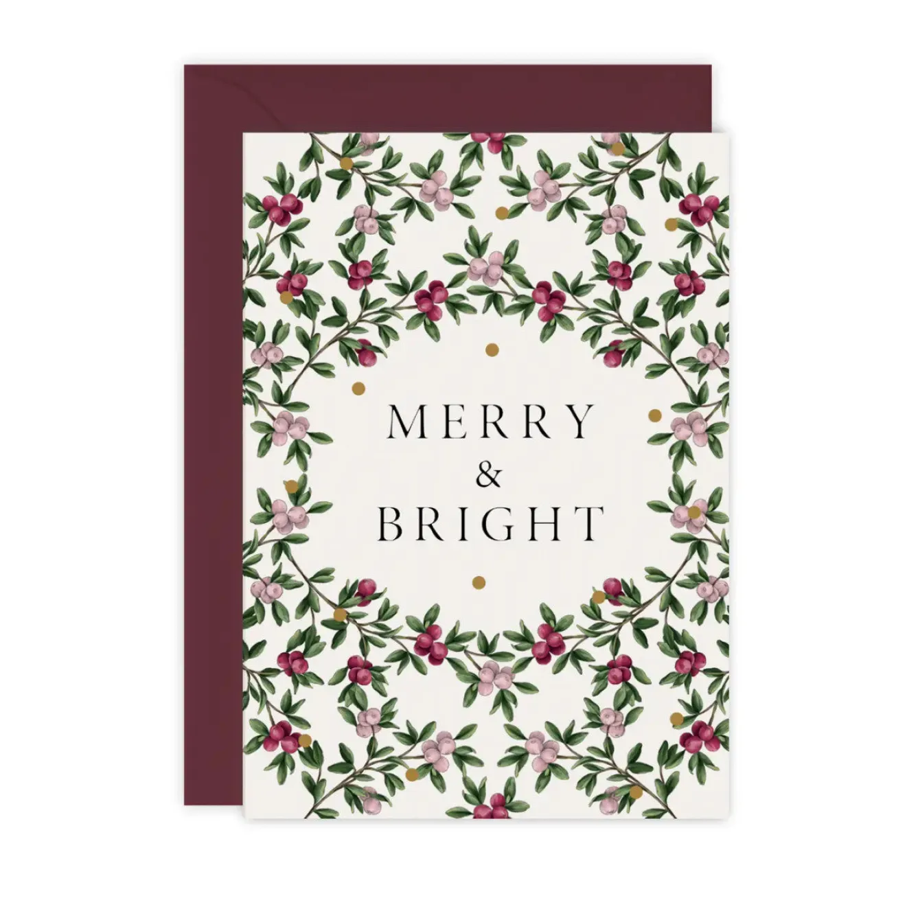 Catherine Lewis Merry & Bright - 'Merry Nouveau' Card- Christmas Cards|Christmas