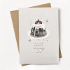 Stephanie Davies Merry and Bright Little Pudding Christmas Card- Greeting Cards