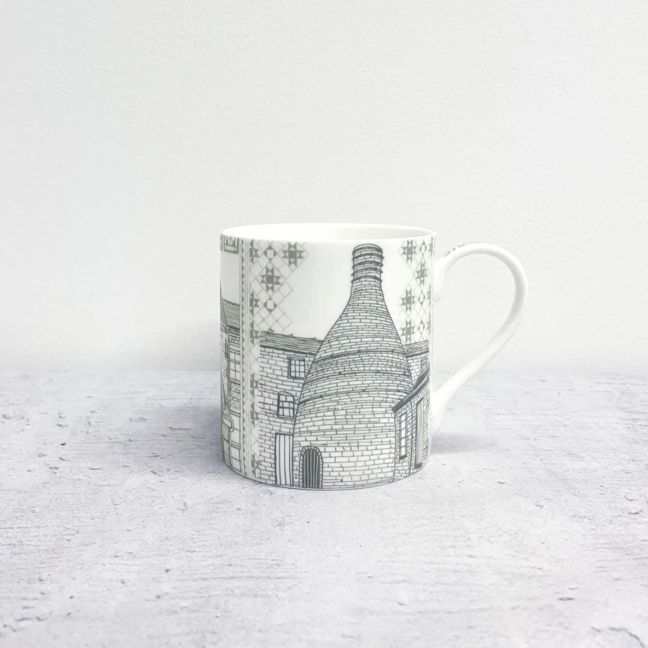 Alex Allday Middleport Pottery Fine Bone China Mug- Tea|Places