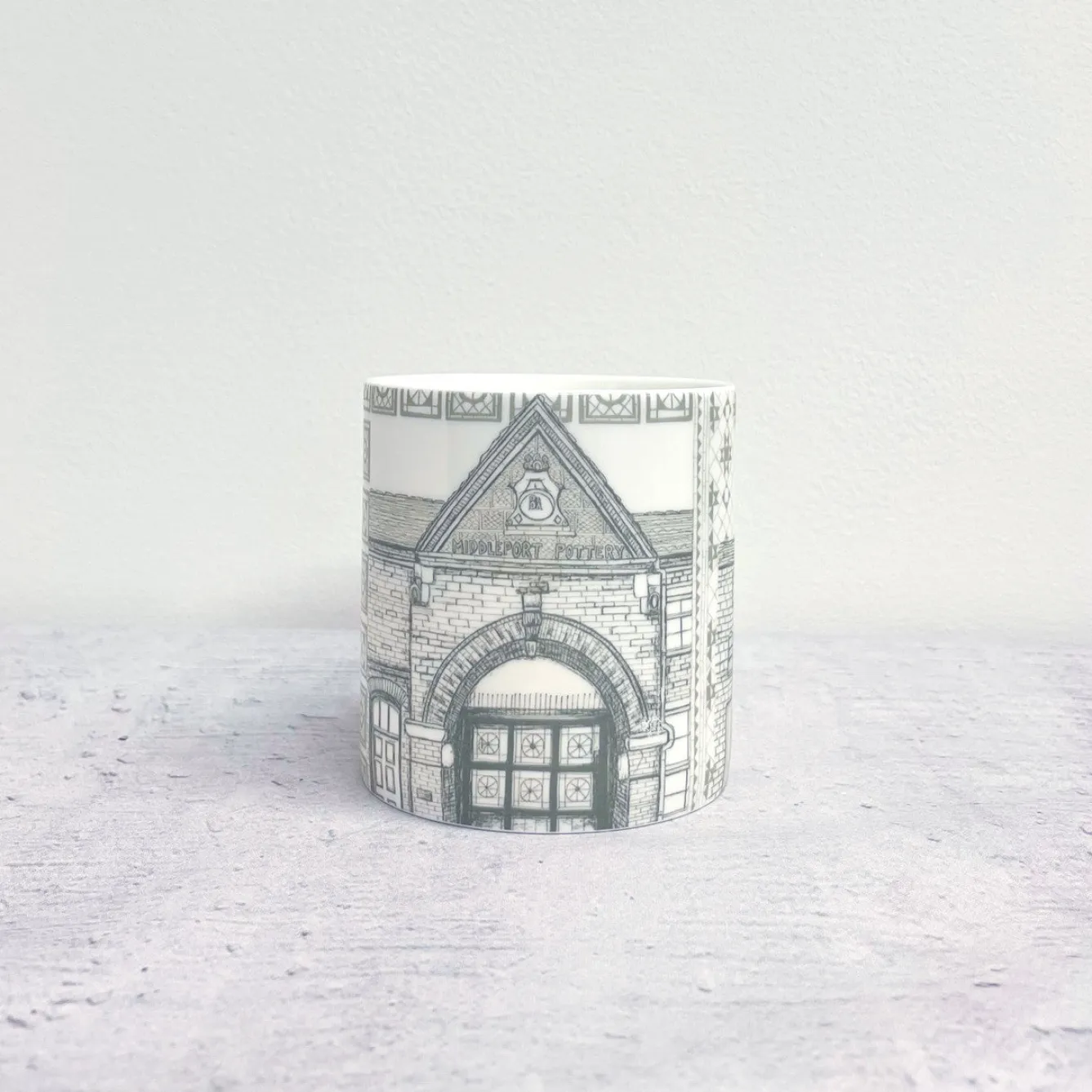Alex Allday Middleport Pottery Fine Bone China Mug- Tea|Places