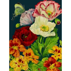 Madame Treacle Midnight Poppies Card- Greeting Cards