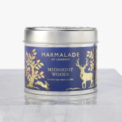 Marmalade of London Midnight Woods Medium Tin Candle- Home Fragrance
