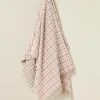 Bronte Moon Milan Blush Merino Lambswool Throw- Pillows & Throws|Bright Colors