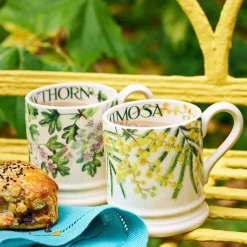Emma Bridgewater Mimosa 1/2 Pint Mug- Flowers & Garden
