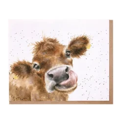 Wrendale Designs 'Mooooo' Greetings Card- Greeting Cards